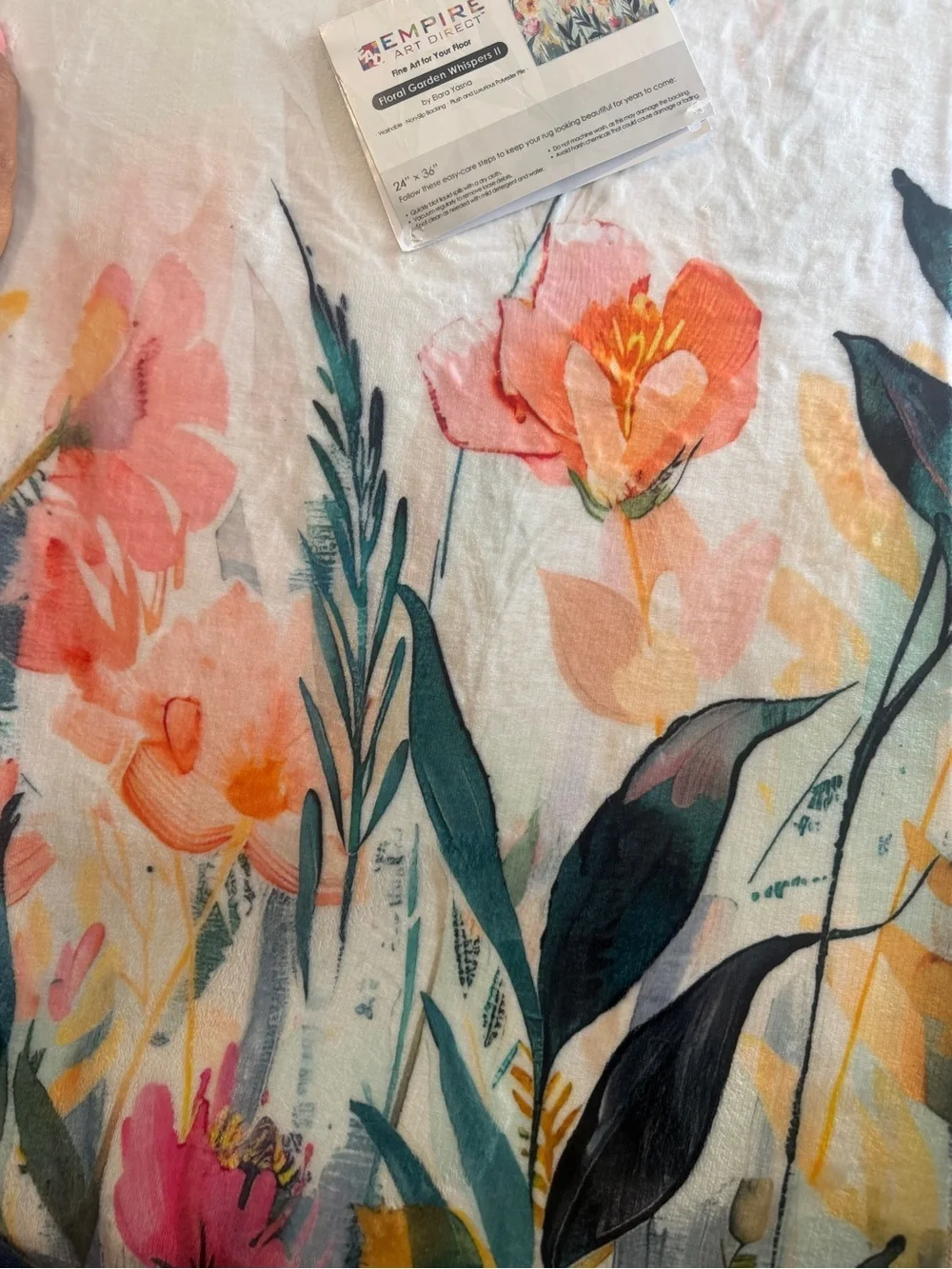 Floral garden whisper ll rug by Elara yasna